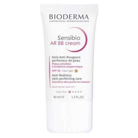 BIODERMA SENSIBIO AR BB CREAM CLAIR SOIN ANTI-ROUGEURS SPF30 PERFECTEUR DE PEAU 40 ML