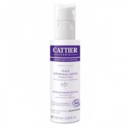 Cattier HUILE DEMAQUILLANTE VISAGE ET YEUX - PURETE DIVINE 100ml