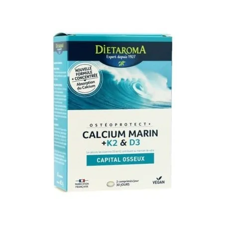 Dietaroma Calcium Marin + K2 & D3 - 60 capsules