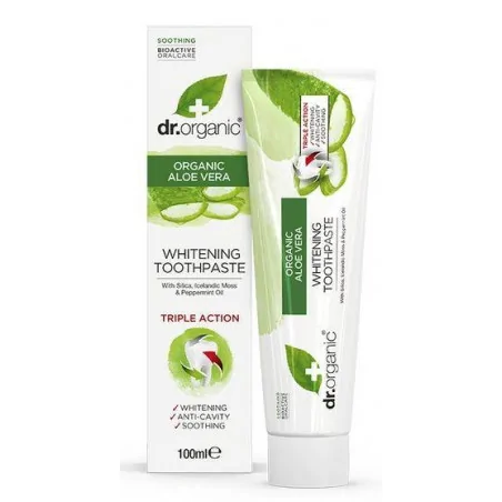Dr. Organic Dentifrice à l'aloe vera 100 ml