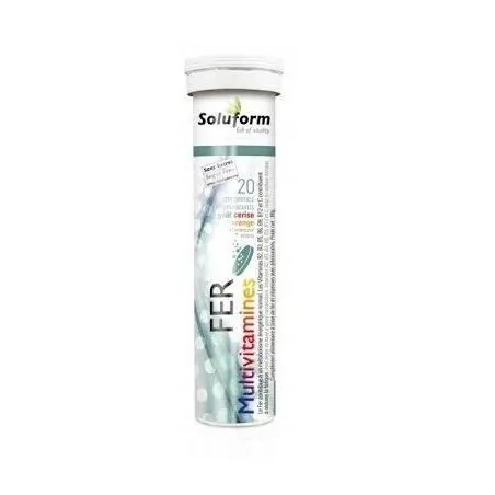 SOLUFORM FER MULTI VITAMINES 20 COMPRIMES