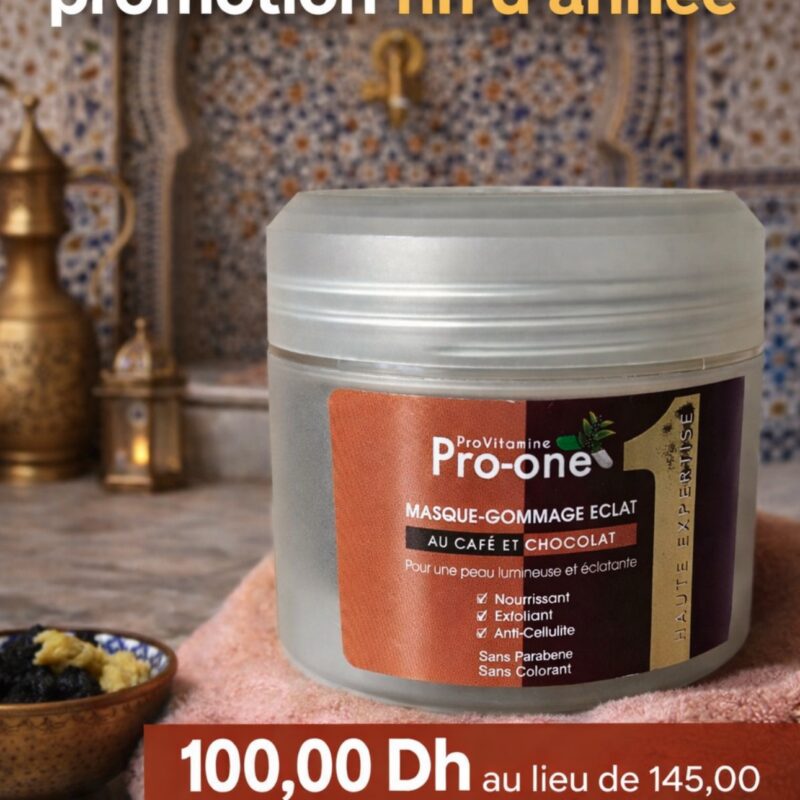 ProVitamine Pro-One – Masque-Gommage Éclat au Café et Chocolat
